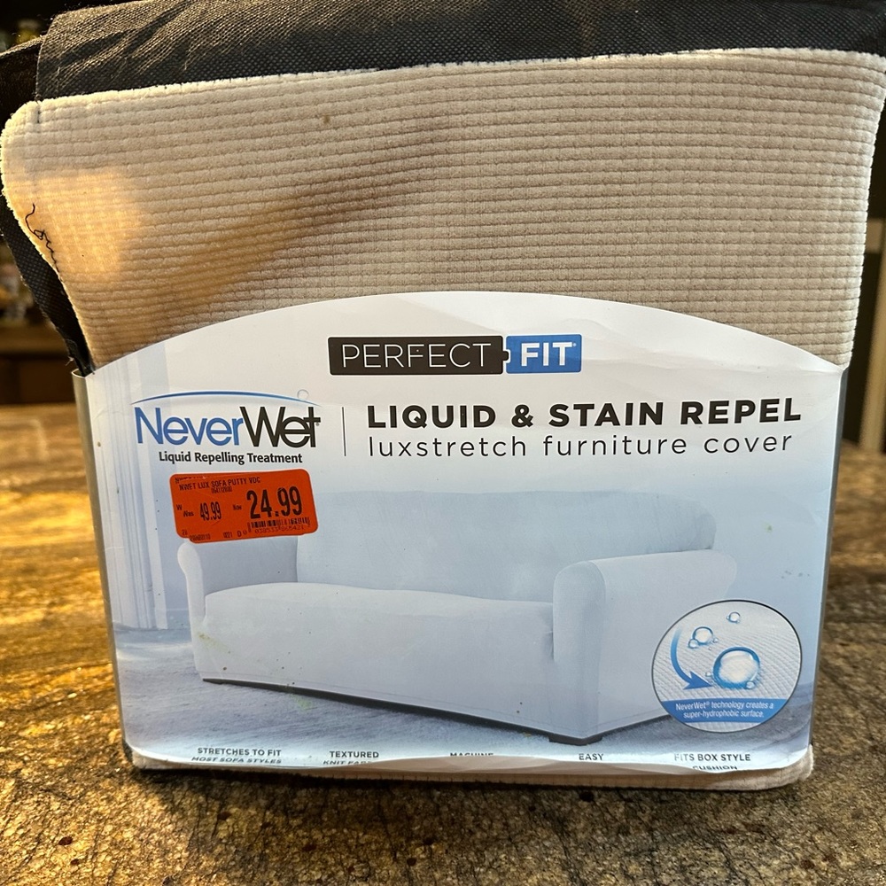 Perfect Fit Liquid & Stain Repel furniture cover